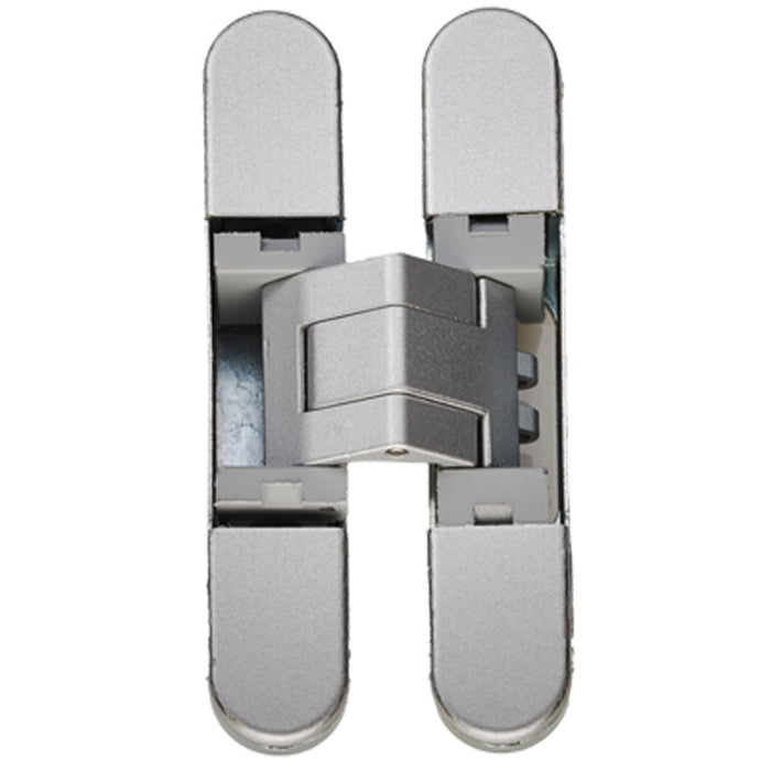 3D Adjustable Concealed Cabinet Hinge - 180 Degree Opening Wardrobe SILVER
