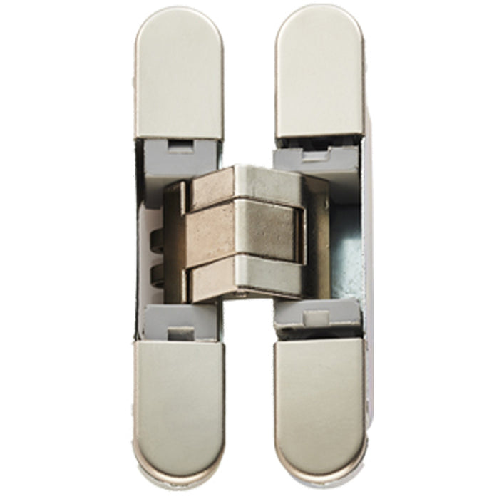 3D Adjustable Concealed Cabinet Hinge - 180 Degree Opening Wardrobe NICKEL