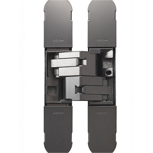 3D Flush Faced Concealed Cabinet Hinge 180 Degree Opening Wardrobe BLACK NICKEL
