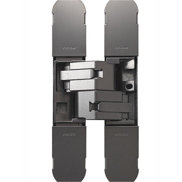 3D Flush Faced Concealed Cabinet Hinge 180 Degree Opening Wardrobe BLACK NICKEL