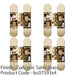 4 PACK 130 x 30mm Flush Concealed Heavy Duty Hinge Unrebated Doors SATIN BRASS 1