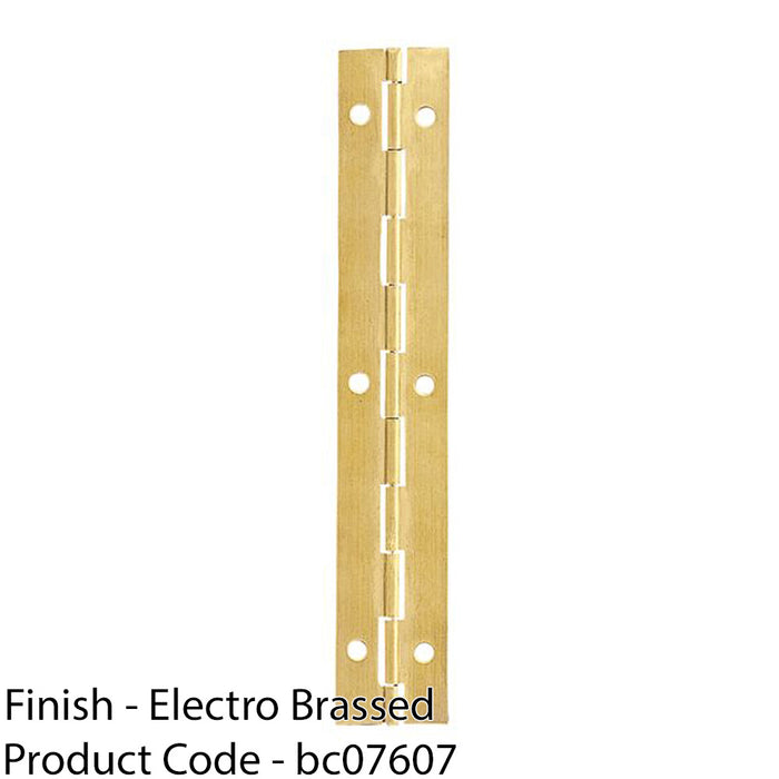 50 Pack - 32 x 1829mm Brass Piano Hinge 1.8m Continous Long Hinges Internal Door 1