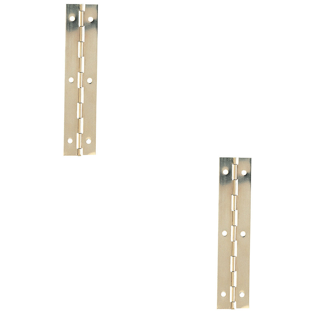 2 PACK - 50 Pack Set38 x 1829mm Nickel Piano Hinge 1.8m Continous Long ...