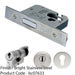 76mm EURO Deadlock & Cylinder Key Thumbturn Kit - Bright Steel Door Lock Pack 1