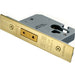 64mm EURO Profile Deadlock - Polished Brass - BS EN 12209 Security Lock
