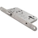 55mm Contract EURO Profile Nightlatch Lock - Satin Steel Radius Reversible Latch
