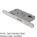 60mm EURO Profile Deadlock - Satin Steel Radius - BS EN 12209 No Latch Lock 1