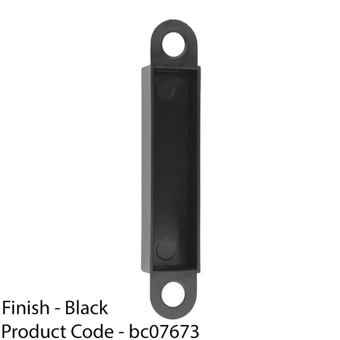 Door Frame Plastic Back Box for Contract Sashlock - Black Recessed Housing 1