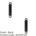 2 PACK Door Frame Plastic Back Box for Contract Sashlock Black Recessed Housing 1