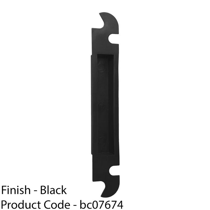 Door Frame Plastic Back Box for Architectural Sashlock - Black Recessed Housing 1