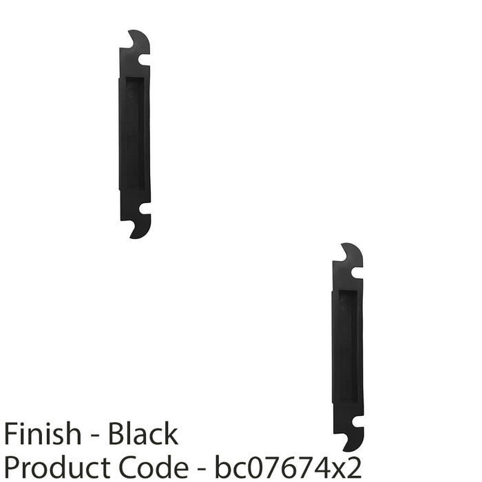Door Master Back Box 2 PACK - Door Frame Plastic Back Box for Architectural Sashlock - Blac ...