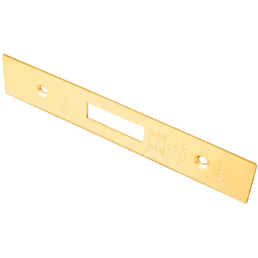 Door Frame Forend Strike and Fixing Pack - for Deadlocks - Brass PVD SQUARE