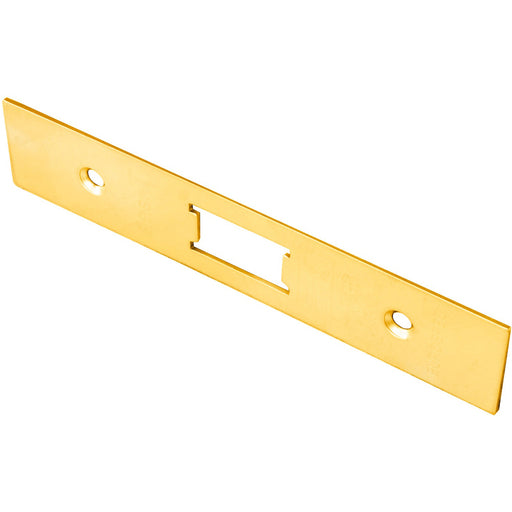 Door Frame Forend Strike and Fixing Pack - for Flat Latches - Brass PVD SQUARE