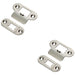 2 PACK Forend Strike and Pack for HEAVY DUTY Tubular Latch Satin Steel RADIUS