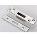 Door Forend Strike and Fixing Pack - for BS 5 Lever Deadlock Bright Steel SQUARE