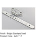 Door Frame Forend Strike & Fixing Pack - DIN Latch Bright Steel RADIUS 235x24mm 1