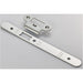 Door Frame Forend Strike & Fixing Pack - DIN Latch Bright Steel RADIUS 235x24mm