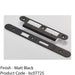 Bathroom Sashlock Forend Strike & Fixing Pack - Matt Black RADIUS 235x24mm 1