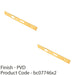 2 PACK DIN Escape Lock Door Frame Forend Strike & Fixing Pack Brass PVD SQUARE 1