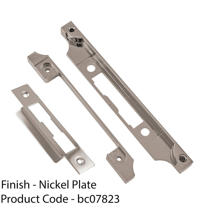 Rebate Set For Bathroom Sashlock Set - Nickel Plated - Flush Lock Latch Adapter 1