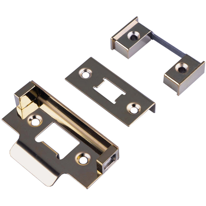 Rebate Set For Double Door Heavy Sprung Tubular Latches - Satin Brass PVD