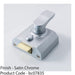 Contract Rim Cylinder Nightlatch LOCKCASE 40mm Satin Chrome Door Security Lock 1