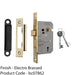 64mm 3 Lever Contract Sashlock Square Forend Electro Brassed Door Latch 1