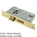 76mm 3 Lever Contract Sashlock Rounded Forend Electro Brassed Door Latch 1