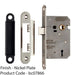 76mm 3 Lever Contract Sashlock Rounded Nickel Plated Brassed Door Latch 1