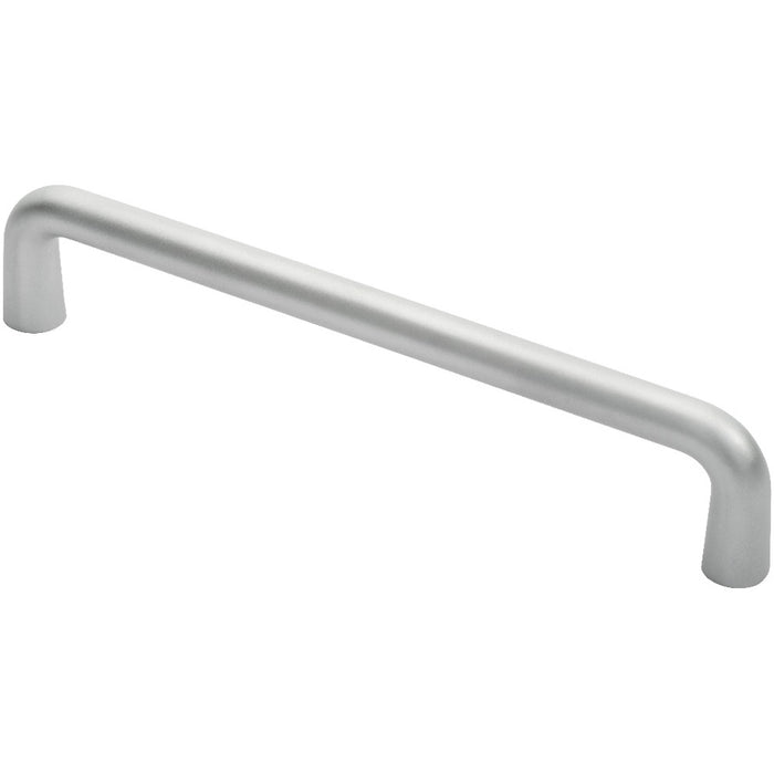 Rounded D Shaped Bar Handle 300mm x 19mm Diameter Satin Anodised Aluminium