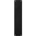 Plain Door Finger Plate 350 x 75mm - Matt Black Steel Push Plate