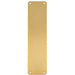 Plain Door Finger Plate 350 x 75mm - Satin Brass Steel Push Plate