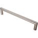 Knurled Mitred Door Pull Handle 320 x 20mm 300mm Fixing Centres Satin Steel