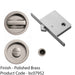 Complete Locking Sliding Pocket Door Pack - Polished Brass - Thumbturn Bathroom 1