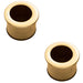 2 PACK Small Recessed Sliding Door Flush Pull 29mm Round 23mm Polished Brass