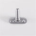 Flush Fitting Cranked Window Casement Pin - 25mm Fixing Centres Satin Chrome