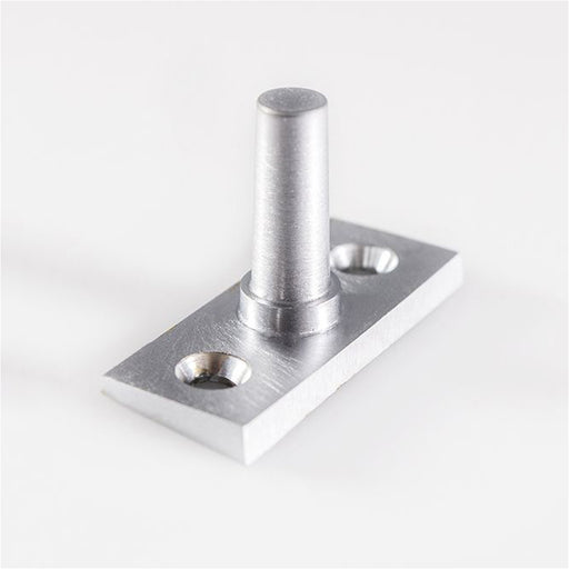 Angled Window Casement Stay EJMA Pin - 27mm Fixing Centres Satin Chrome