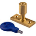 Locking Casement Window Stay Pin Holder - 28.5mm Fixing Centres Satin Brass