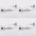 4 PACK Victorian Wedge Pattern Casement Window Fastener 57x13mm Polished Chrome