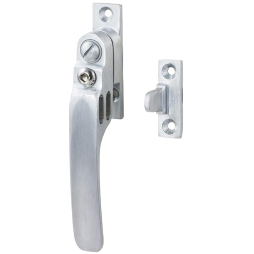 Locking Casement Window Fastener Handle with Night Vent 16 x 60mm Satin Chrome