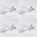 4 PACK Bulb Ended Casement Window Fastener 98mm Handle 45mm Centres Satin Chrome