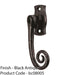 Right Handed Espagnolette Window Fastener Locking Black Antique 24mm x 58mm 1