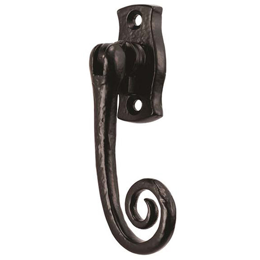 Right Handed Espagnolette Window Fastener Locking Black Antique 24mm x 58mm