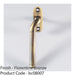 Cranked Locking Window Espagnolette Handle - Left Handed 110mm Florentine Bronze 1