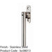 Straight Window Espagnolette Casement Handle - 125mm Lever Satin Stainless Steel 1