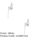 2 PACK White Cockspur Locking Window Handle Right Hand 9 13 17 & 21mm Rebate 1