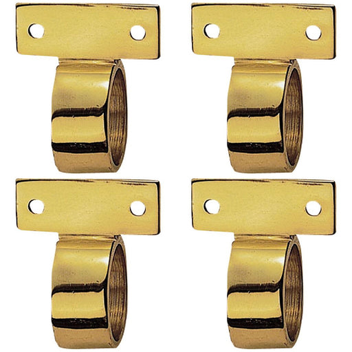 4 PACK Vertical Ring Sash Window Lift Handle 44 x 12mm 25mm Dia Polished Brass