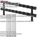 2 PACK Pull Handle & Contrasting Backplate Set Bamboo T Bar Matt Black & Chrome 1