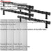 4 PACK Pull Handle & Contrasting Backplate Set Bamboo T Bar Matt Black & Chrome 1