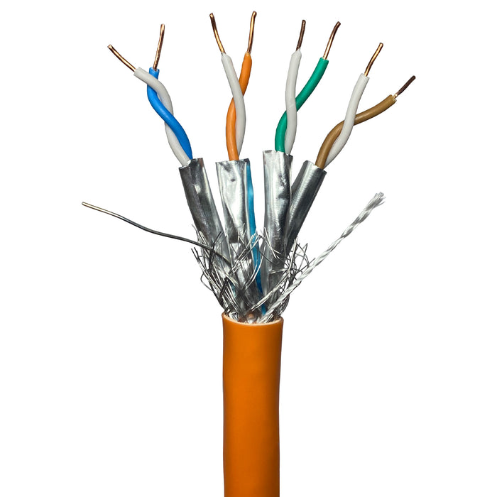 Low Smoke CAT7 S/FTP Cable LSZH Shielded Screened Pure Copper 23 AWG Data